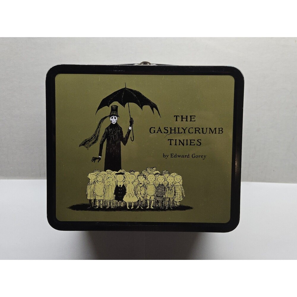 The Gashlycrumb Tinies Metal Lunchbox Tin Halloween Gothic Horror Edward Gorey